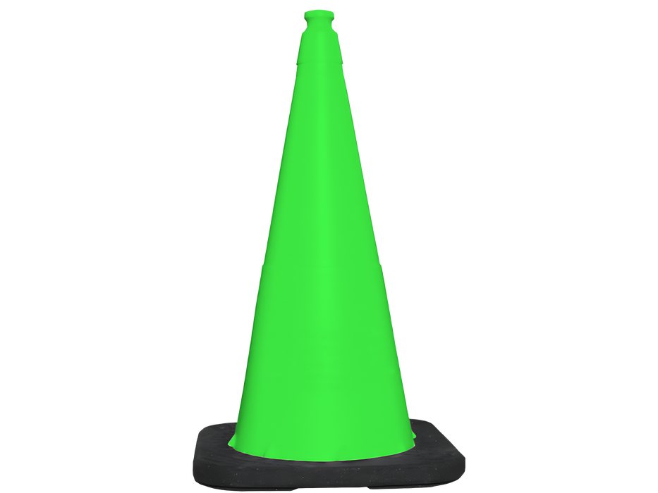 Green 28” Enviro-Cone® (No Collar) with 7lb. Base (Qty 6)