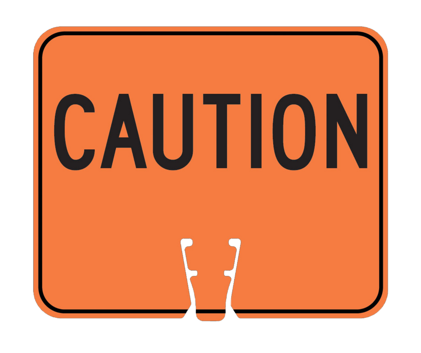 Clip-on Cone Signs (Qty 6)