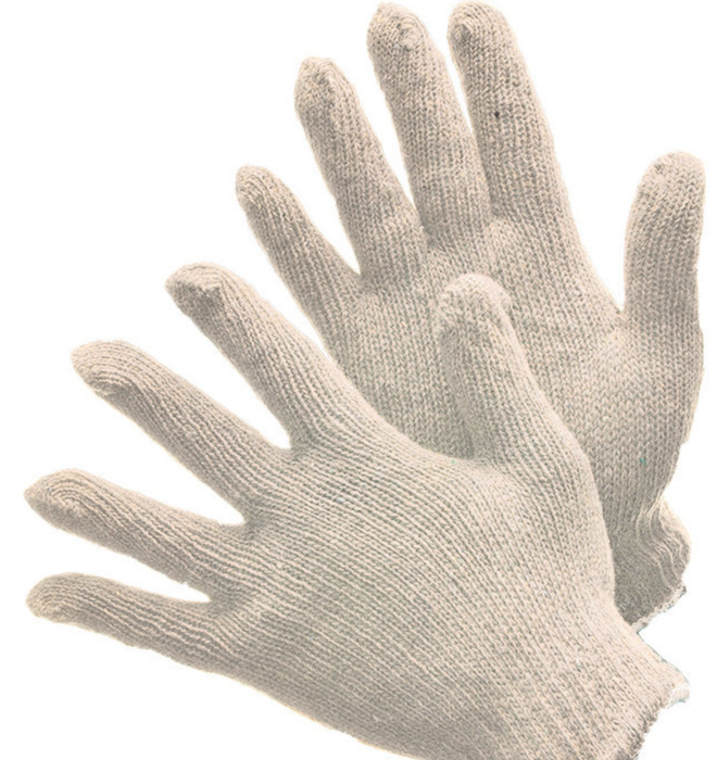 String Knit Cotton/Polyester Blend Gloves (Qty 12 pair)