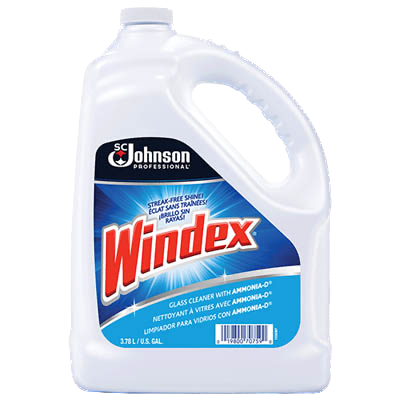 Windex Glass Cleaner w/Ammonia Gallon Refill (Qty 4)