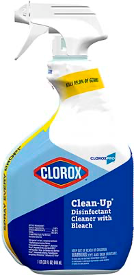 Clorox Disinfectant Cleaner Spray w/Bleach (Qty 9)