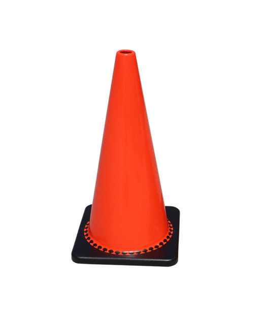 Orange 28” PVC Cone (No Collar) with 7lb. Base (Qty 6)