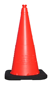 Orange 28” Enviro-Cone® (No Collar) with 7lb. Base (Qty 6)