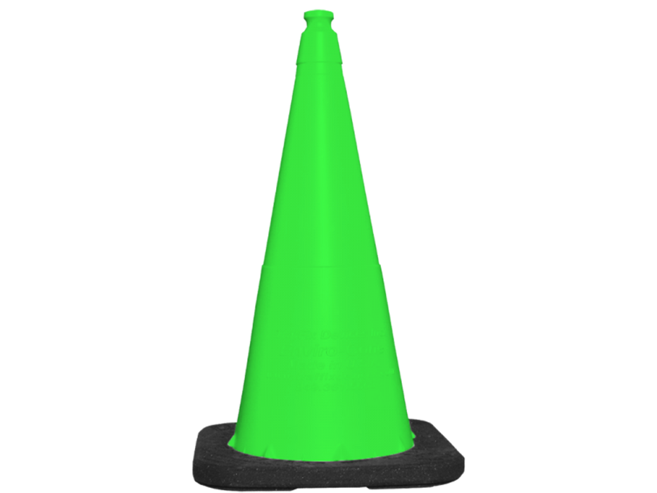 Green 28” Enviro-Cone® (No Collar) with 7lb. Base (Qty 6)