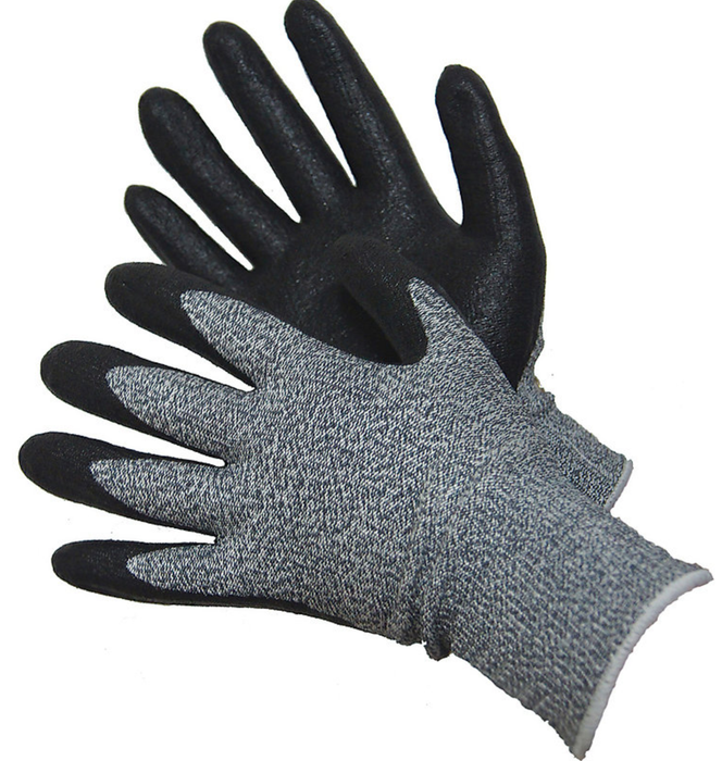 Cut 5 H-Power Shell with Foam NBR Palm Coated Gloves (Qty 12 pairs)