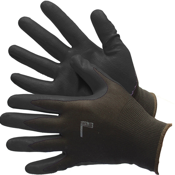 Black Polyester Shell w/ Black Nitrile Foam (Qty 12 pair)