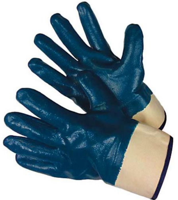 Blue Nitrile Fully Coated Glove (Qty 12 pair)