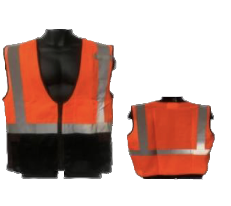 Class II Safety Vest w/Zipper (Qty 10)