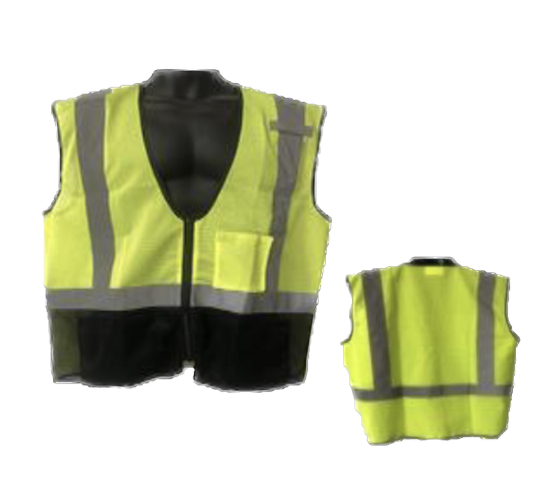 Class II Safety Vest w/Zipper (Qty 10)