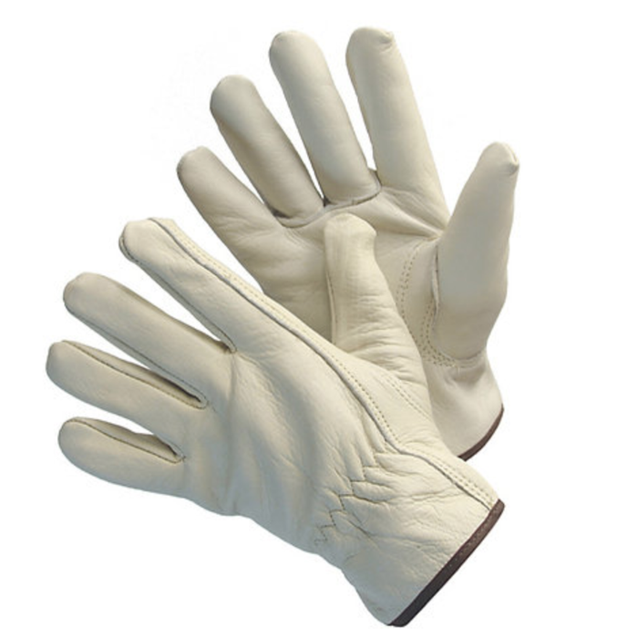 Cow Grained Driver Gloves w/Lining (Qty 12 pairs)