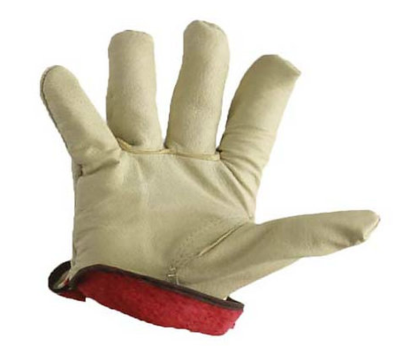 Cow Grained Driver Gloves w/Lining (Qty 12 pairs)